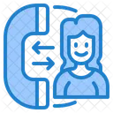 Woman Call Phone Icon