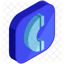 Call Phone Isometric Icon