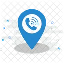 Call Location Pin Point Locator Icon