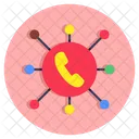 Call Networking Call Connection Telecommunication Icon
