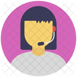 Call Operator Icon - Download in Flat Style