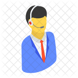 Call Operator Icon - Download in Flat Style
