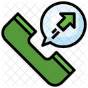 Call Out Outbound Phone Receiver Icon