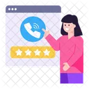 Website Call Rating Call Ratings Call Ranking Icon