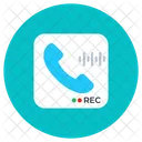 Phone Recording Call Recording Mobile Interface Icône