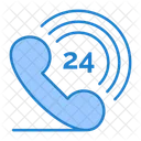 Call Service 24 Hour Phone Ringing Icon
