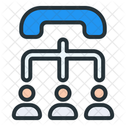 Call System Icon - Download in Colored Outline Style