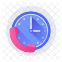 Call Time Helpline Customer Support Icon