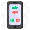 Incoming Call Outgoing Call Call Transfer Icon