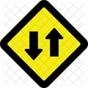 Calle de doble sentido  Icono