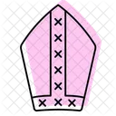 St Patricks Mitre Color Sombra Icono De Linea Delgada Icono
