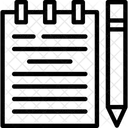Calligraphy Careless Document Icon