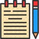 Calligraphy Careless Document Icon