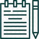 Calligraphy Careless Document Icon