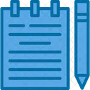 Calligraphy Careless Document Icon