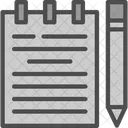 Calligraphy Careless Document Icon
