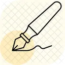 Calligraphy Pen Minimal Outline Icon