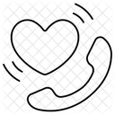 Calling Heart Love Valentine Icon