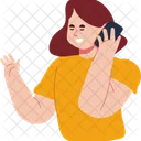 Calling Friend Complain Icon