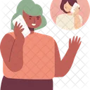 Calling Friend Customer Icon