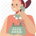 Calling Friend Chat Icon