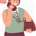 Calling Friend Housewife Icon