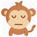 차분한 원숭이  아이콘
