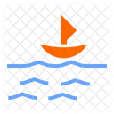 Calm Sea Smooth Weather Icon