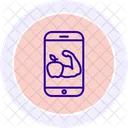 Calorie Counter Line Icon Icon