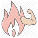 Calories Burned Lineal Color Icon Icon