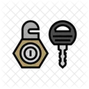 Cam Lock Key Icon