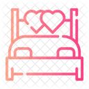 Cama Nupcial Amor Y Romance Dormitorio Icono