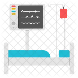 Cama de hospital  Icono