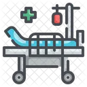Cama de hospital  Icono