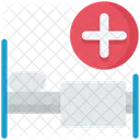 Cama de hospital  Icono