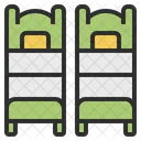 Doble Habitacion Cama Icono