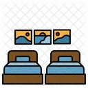 Cama doble  Icono