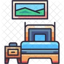 Cama individual  Icono