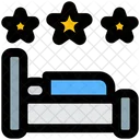 Cama de tres estrellas  Icono