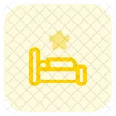 Cama de una estrella  Icono