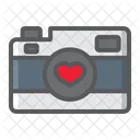 Camara Fotografia Corazon Icono