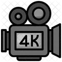 Cámara 4K  Icono