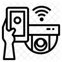 Camara De Seguridad Telefono Inteligente Movil Icono