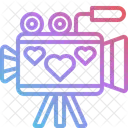 Camara De Video Corazon Transporte Icon