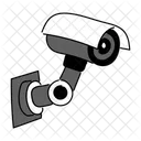 Ilustracion De Camara De Seguridad Monocromatica Negra Camara De Vigilancia Camara CCTV Icono