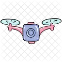 Camara De Drone Camara De Fotografia De Drone Videocamara De Drone Icono