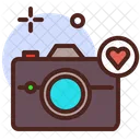 Camara Favorita Amor Corazon Icono