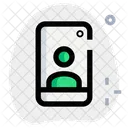 Cámara frontal móvil  Icono