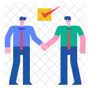 Asociacion Relacion Comercial Trabajo En Equipo Icon