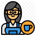 Barista Camarero Mujer Icon